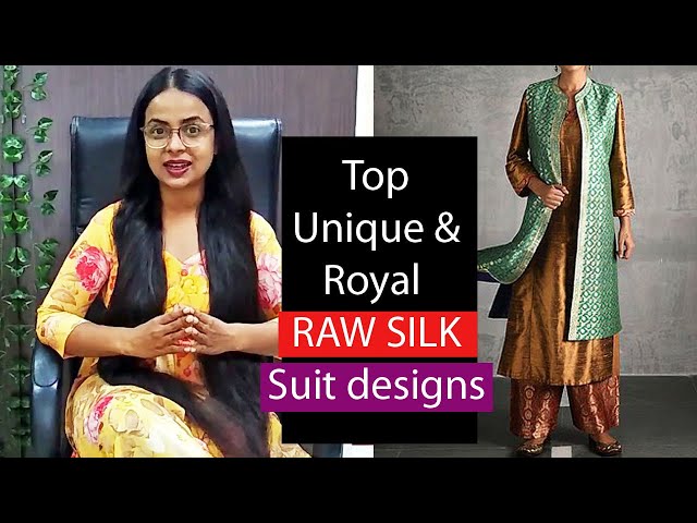 Aggregate more than 162 raw silk suit design latest