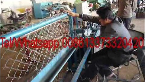 manual chain link fence machine single wire /semi auto single feeding chain link fence machine