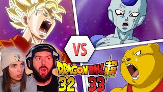 ¡GOKU VS BOTAMO Y FROST! - REACCIONANDO POR PRIMERA VEZ A DRAGON BALL SUPER EPISODIOS 32 33