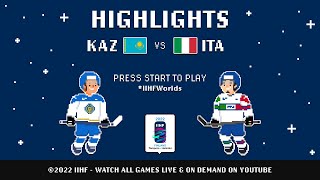 Highlights | Kazakhstan vs. Italy | 2022 #IIHFWorlds