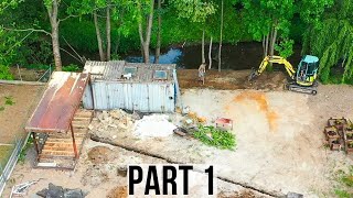 TIMELAPSE: Converting 2 Shipping Containers into Tiny Home by River by Ladi & Margaret 176,645 views 1 year ago 20 minutes