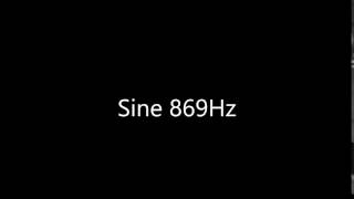 Sine 869Hz Audio Only