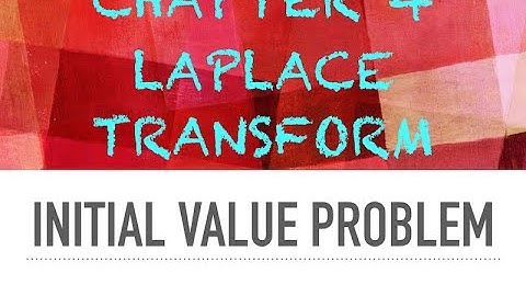 Solve Initial Value Problem (IVP) by using Laplace Transform [Example 1]