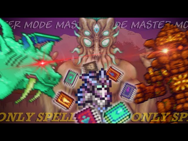 Can You Beat MASTER MODE Terraria With ONLY SPELL BOOKS? class=