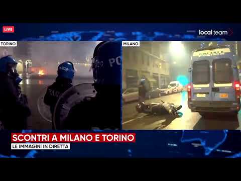 Emeutes à Turin et Milan !