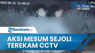 Kisah Dua Sejoli Lakukan Mesum di Lapangan Terekam Kamera CCTV Viral di Media Sosial