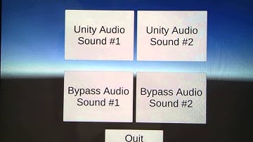 Unity Android Audio Bypass demo