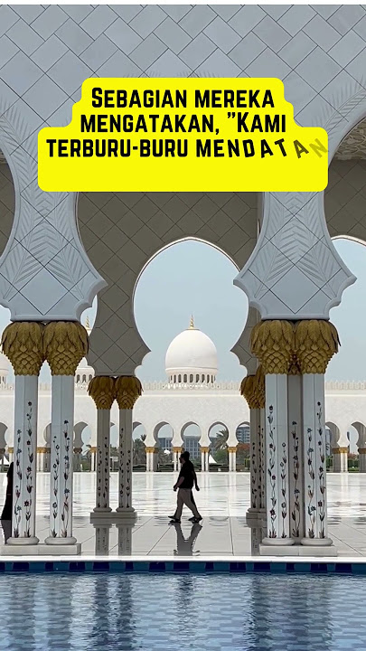 BOLEHKAH MENDATANGI SHOLAT TERBURU BURU?