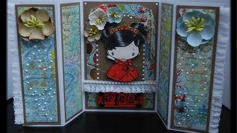 Handmade CARD from start to finish #1- Double Gate Fold Card