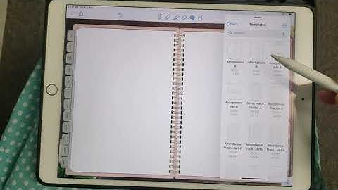Adding Templates and Widgets in Notability: Previous Customer Video