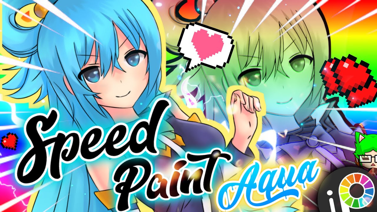 Drawing Aqua アクア SpeedPaint ( Kono Subarashii Sekai ni Shukufuku wo ...