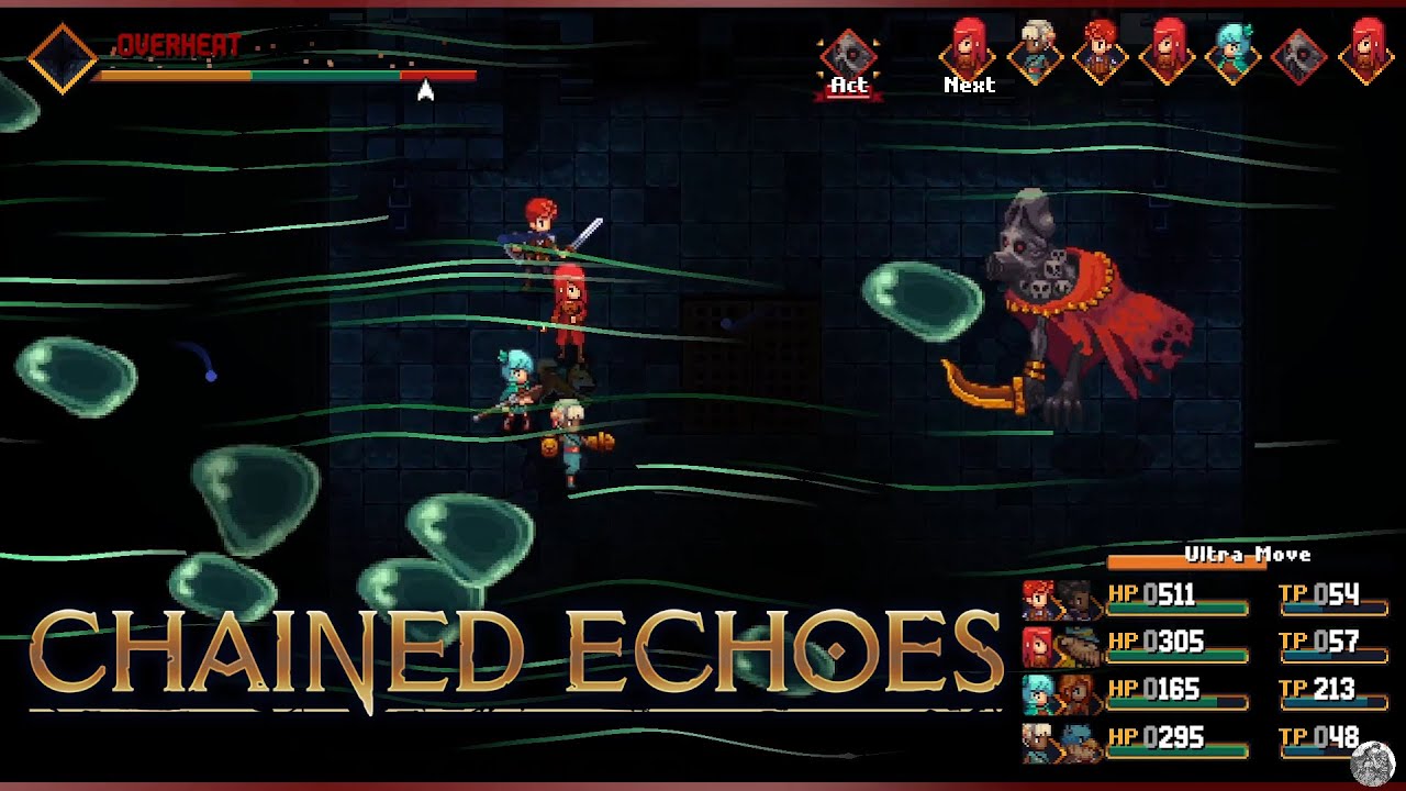 Chained Echoes Gameplay Playthrough Part 2 (First Boss Fight) No Commentary  - BiliBili