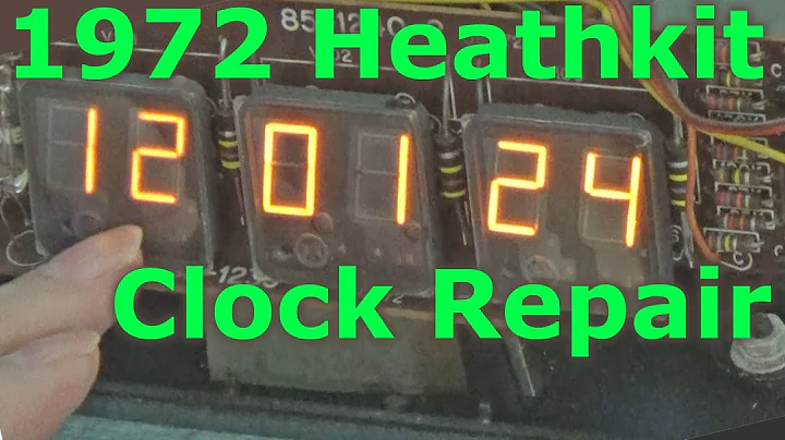 1972 Heathkit GC-1005 Panaplex Clock Repair