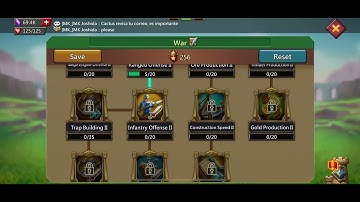 So you want to learn Lords Mobile? Basic Mix War Talent Settings