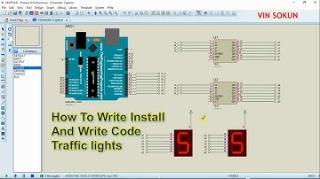 How To Install And Write Code Traffic lights On Proteus And Arduino