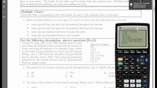 Stats 221 - Practice Exam 1 - #1, #2