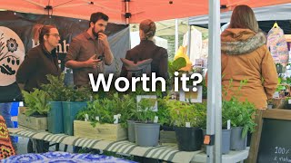 How Much Money We Made | First Ever Farmers Market