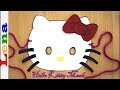 Hello Kitty Maske basteln 😻 How to make  Hello Kitty Mask ✂ как сделать маску Хелло Китти