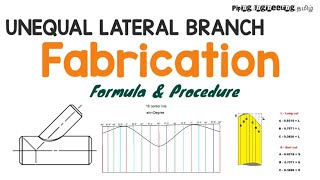 Unequal Lateral Branch Formula & Procedure| Piping Fabrication| Piping Engineering தமிழ்