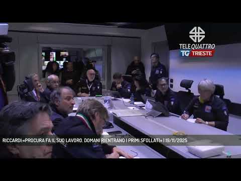 RICCARDI:«PROCURA FA IL SUO LAVORO. DOMANI RIENTRANO I PRIMI SFOLLATI» | 19/11/2025