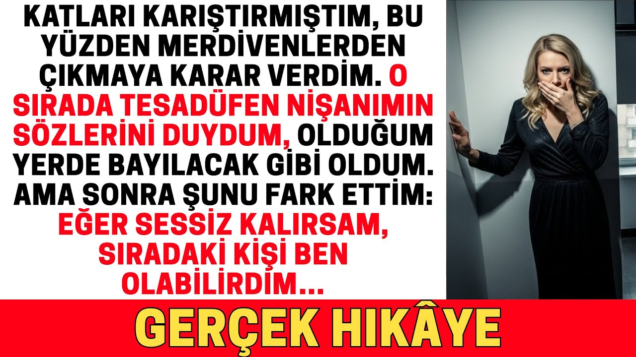 Asansörde katları karıştırdım ve merdivenlerden çıkmaya karar verdim. Ve istemeden nişanlımın…