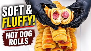 Soft And Fluffy Hot Dog Rolls | Easy Homemade Hot Dog Buns Recipe  screenshot 3