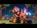 Monkey and the Magic Tractor | Nursery Rhymes &amp; Kids Songs