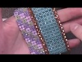 Learn the Basics of the Right Angle Weave Stitch - A Beading Tutorial by Aura Crystals