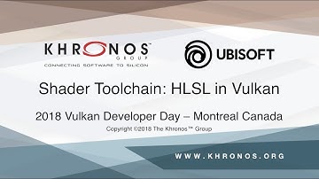 Shader Toolchain: HLSL in Vulkan