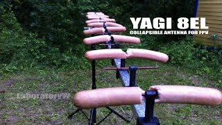 Розбiрна Yagi 8el на нестандартнi частоти FPV-3