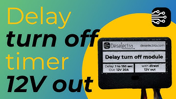 EASY TO USE CAR TIMER SWITCH RELAY 1-150 SEC Delay OFF 12V 20A DIRECT 12V OUT