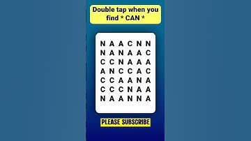 Find 👉CAN👈 in 5 seconds | Visual Test | Observation Skills | Number Search | Find the Odd one out