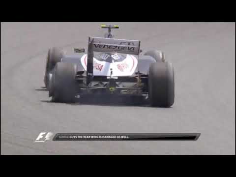 F1 2012 Spain Schumacher Crashes Into Senna