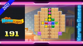 Homescapes Level 191 - No Boosters - 26 moves (2021)