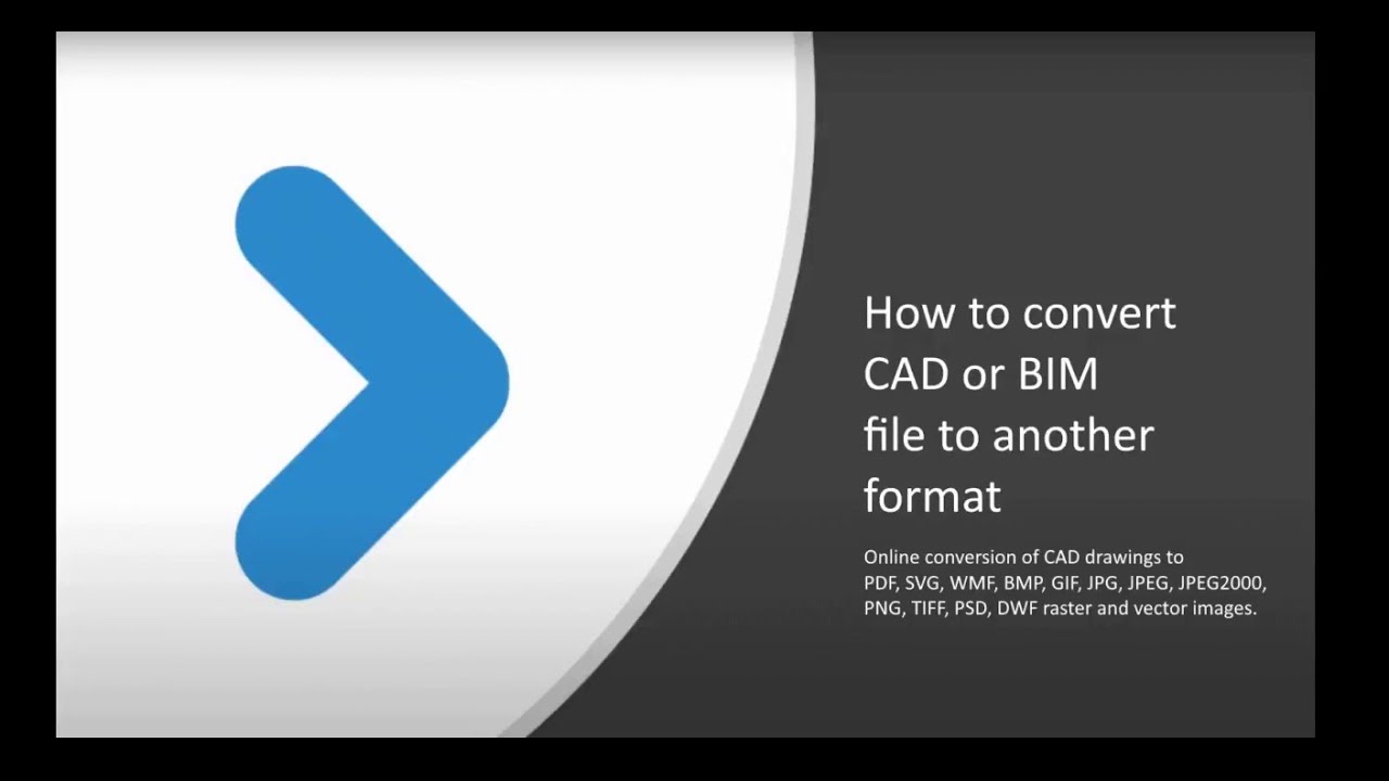 Download Free Online Converter App Of Cad Or Bim Drawings To Various Raster And Vector File Formats