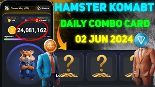 Hamster Kombat Combo Card 02 Jun 2024 Hamster Kombat Today Combo Cards