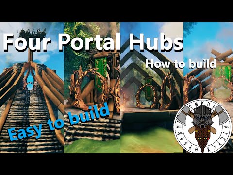 Valheim - How To Build Simple Four Portal hubs