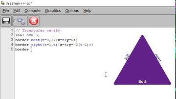How to create Triangular cavity with FreeFem++ |Matlab & Maths Tutorials