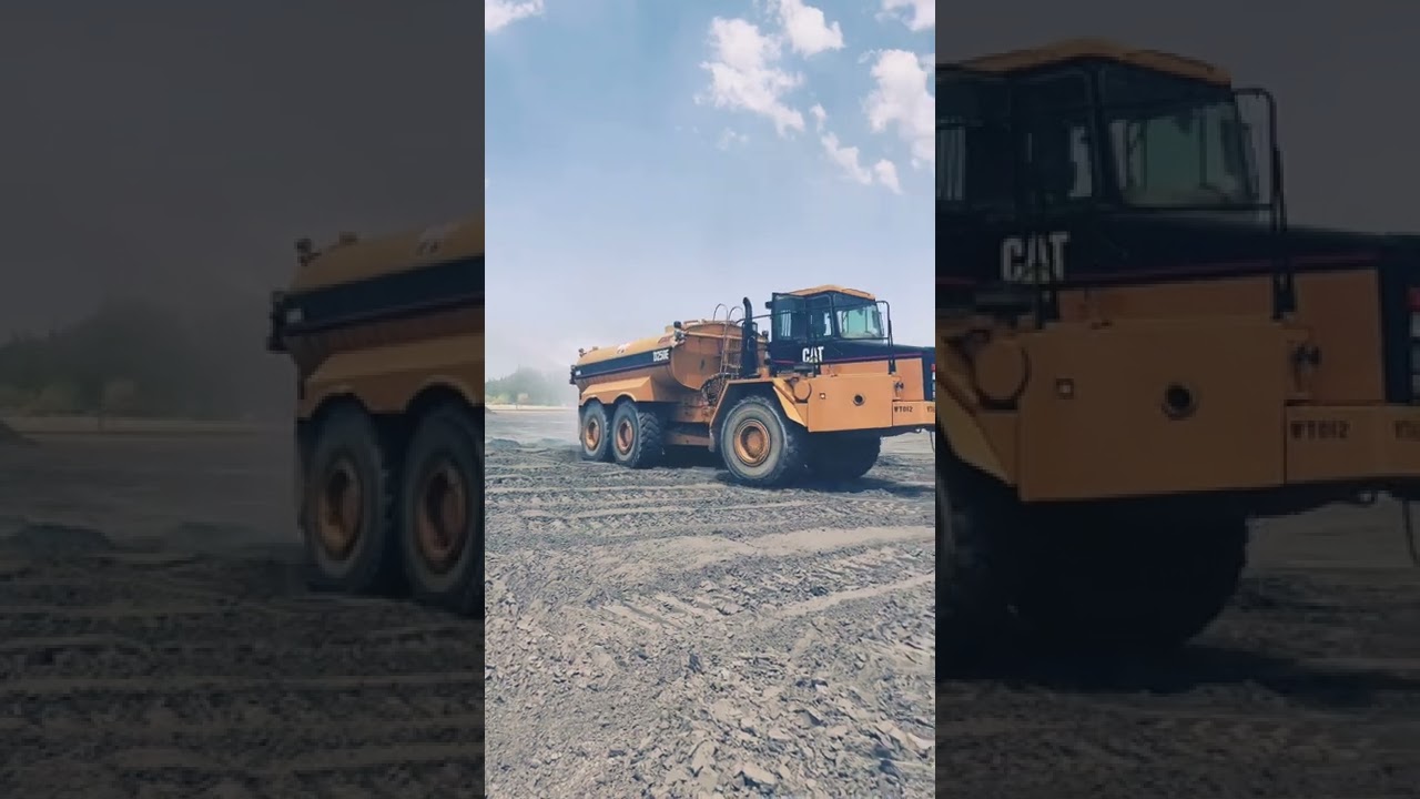 Water truck bringing the rain for the 