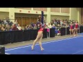 Sarah clark gymnastics  1st place floor  level 10 palm springs classic