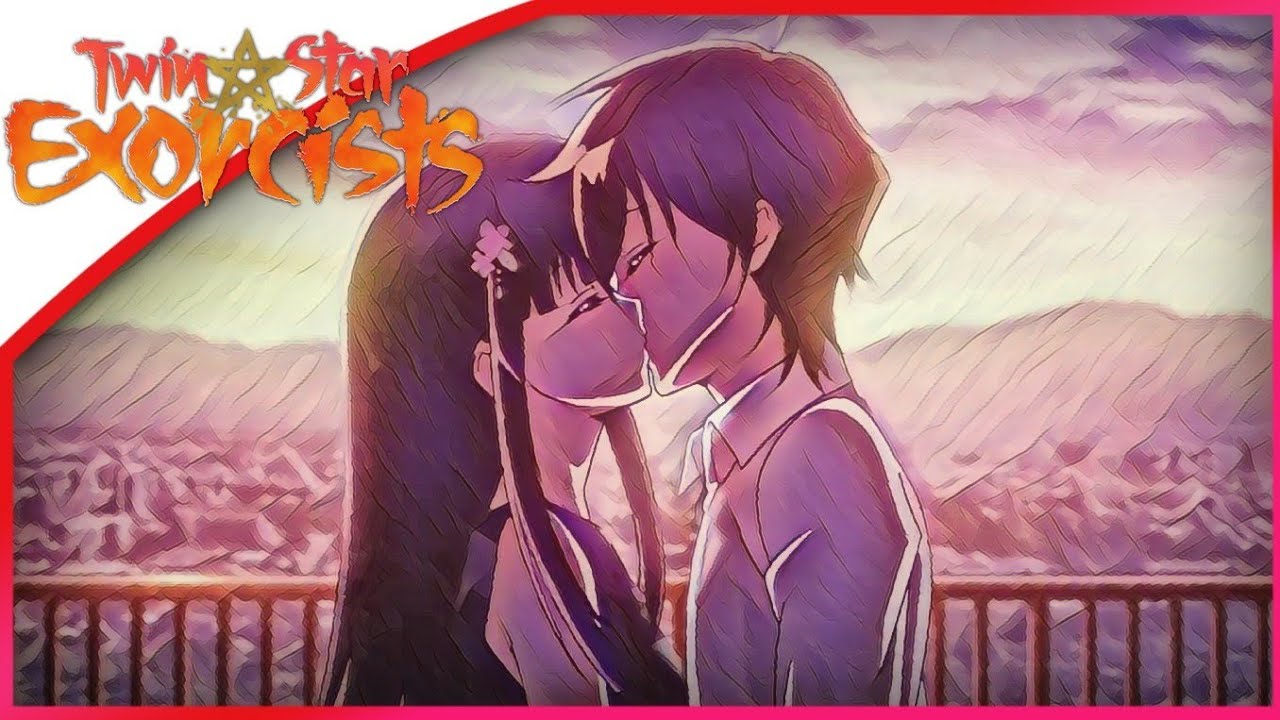 Rokuro X Benio Ending Kiss Scene Twin Star Exocrists Sosei no Onmyoji
