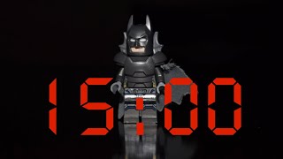 15-Minute Dynamic Lego Batman Countdown Timer 🦇🕒 Power-Packed Music & Alarms