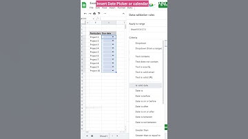 Insert date picker and calendar #shorts #shortvideo #excel #trending
