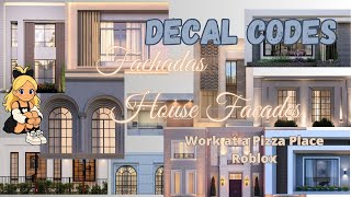 Decal Codes/ House Facades / WORK AT A PIZZA PLACE ROBLOX