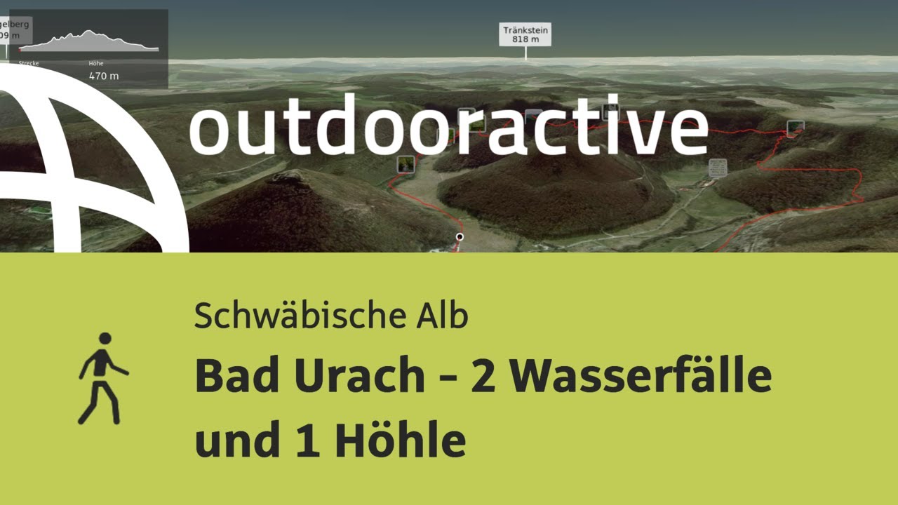 Wanderung auf der Schwäbischen Alb: Bad Urach - 2 Wasserfälle und 1 Höhle