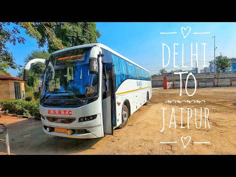 RSRTC VOLVO AC SEMI SLEEPER LUXURY BUS Rajasthan roadways volvo journey Delhi to Jaipur