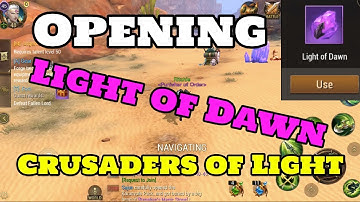 Opening LIGHT OF DAWN in Crusaders of Light!!!! | Crid Games