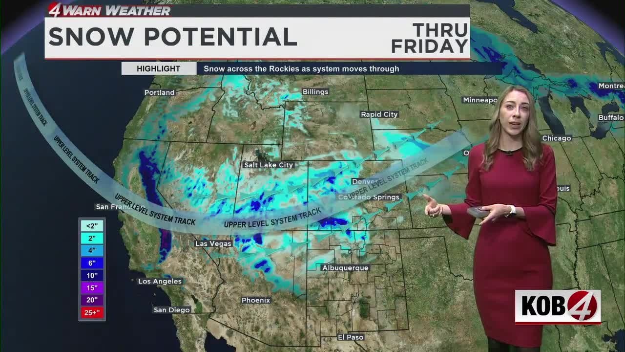 A chance of snow is on its way to New Mexico - YouTube