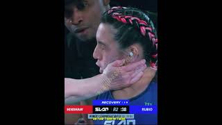 Burying and kissing her face - Power Slap - Hinshaw vs. Rubio #foryou #splash #mma #slap #edit