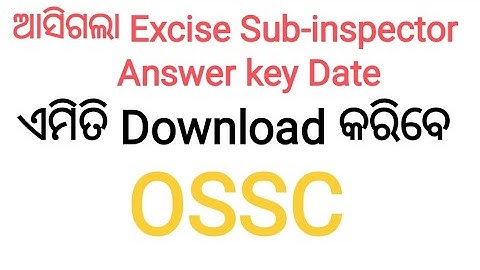 Excise Sub-inspector Answer keys